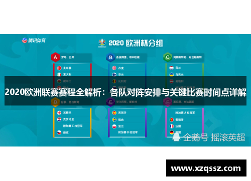 2020欧洲联赛赛程全解析：各队对阵安排与关键比赛时间点详解